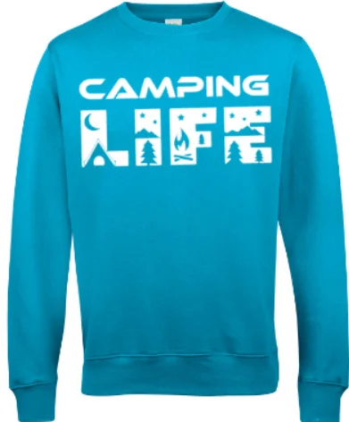 Bedrukte Camping Sweater